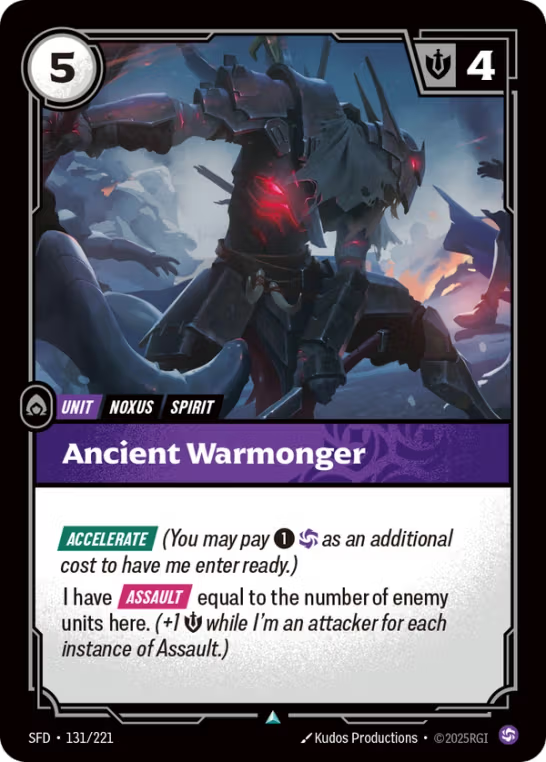 Ancient Warmonger SFD-131/221