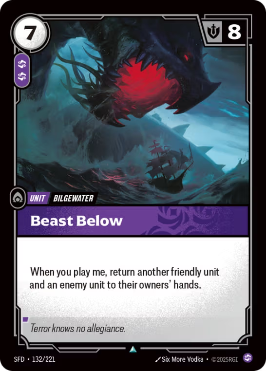 Beast Below SFD-132/221