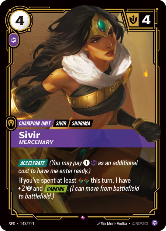 Sivir, Mercenary SFD-143/221