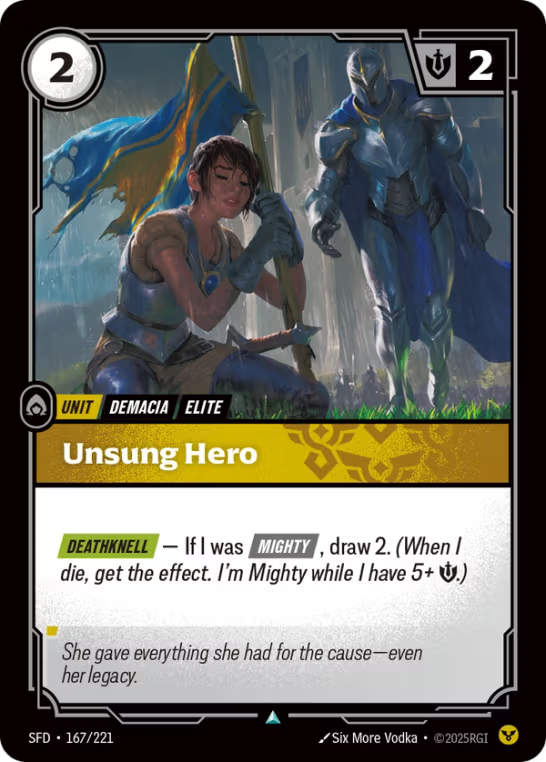 Unsung Hero SFD-167/221