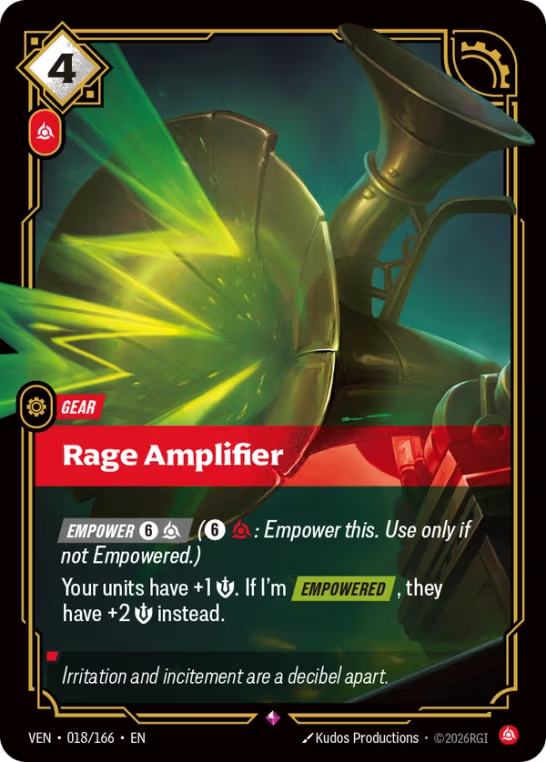 Rage Amplifier VEN-018/166