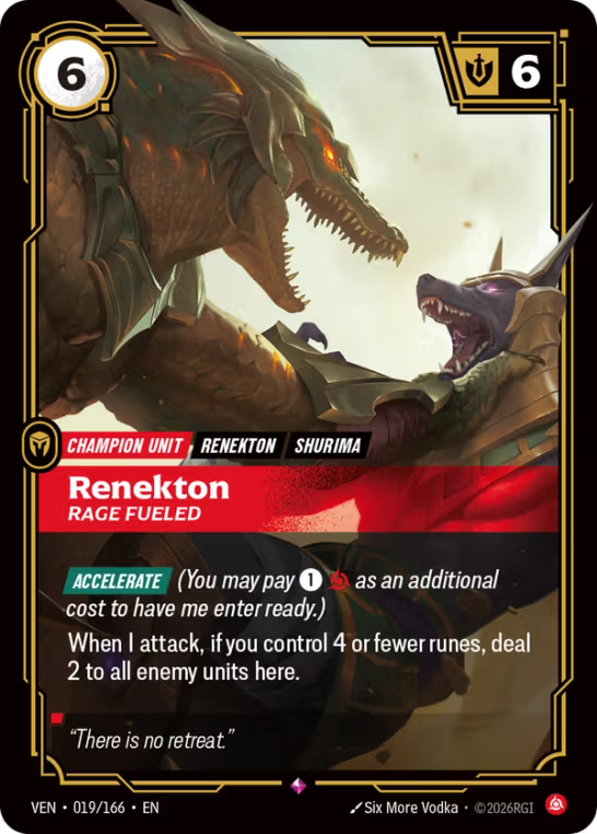 Renekton, Rage Fueled VEN-019/166