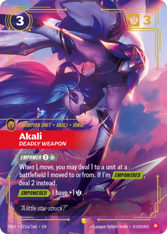 Akali, Deadly Weapon VEN-021a/166