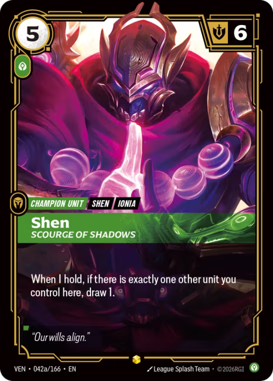 Shen, Scourge of Shadows VEN-042a/166