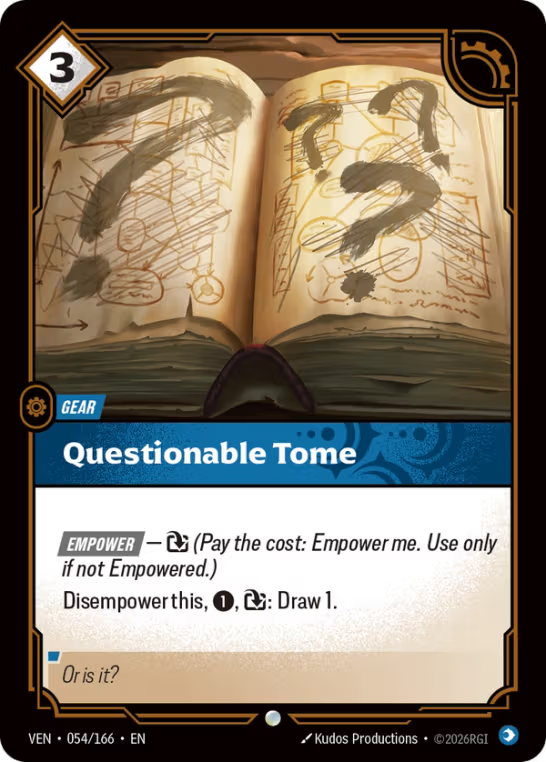 Questionable Tome VEN-054/166